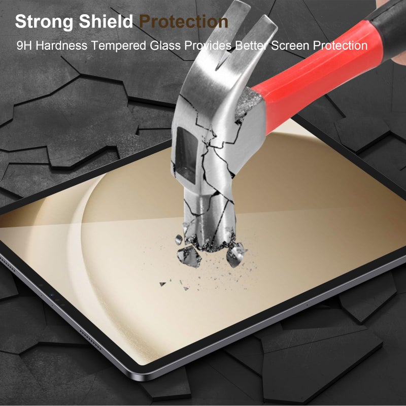 SIBEITU 2 Pack Screen Protector for Samsung Galaxy Tab A9 Plus 11 Inch 2023, HD 9H Hardness Tempered Glass Film for Galaxy Tab A9+ 5G (SM-X210/X216/X218), Anit Scratch & Case Friendly - Image 3