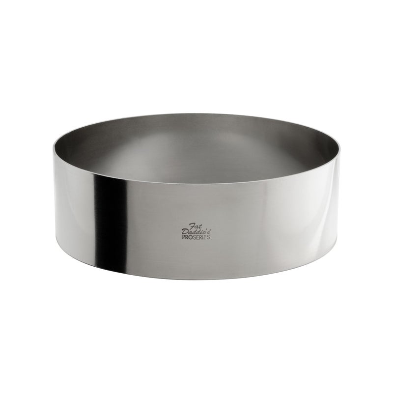Fat Daddios Stainless Steel Round Cake Pastry Ring 9 x 3 Inch