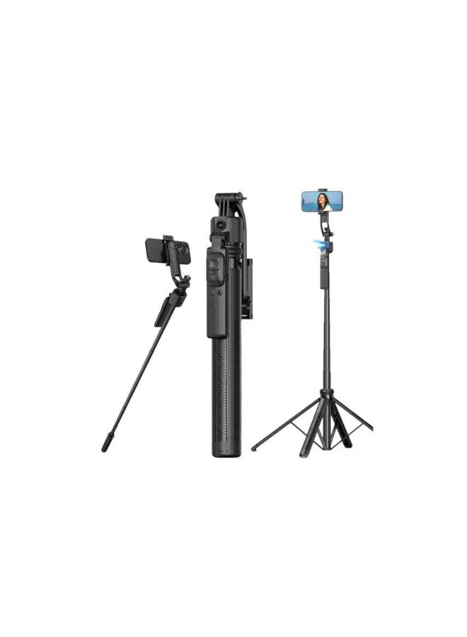 C17 AI Face Tracking Quadrapod Gimbal With 360-Degree Rotation and 1.63m Adjustable Height - Image 2