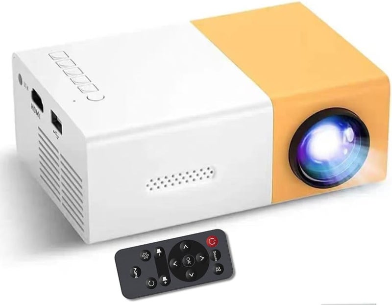 MB® Mini Portable Projector 1080P Full HD LED Video Projector with HiFi Speaker, HDMI USB AV TF Compatible, Home Theater Movie Projector with Remote Control for iOS Android Phone Laptop TV Stick - Image 1