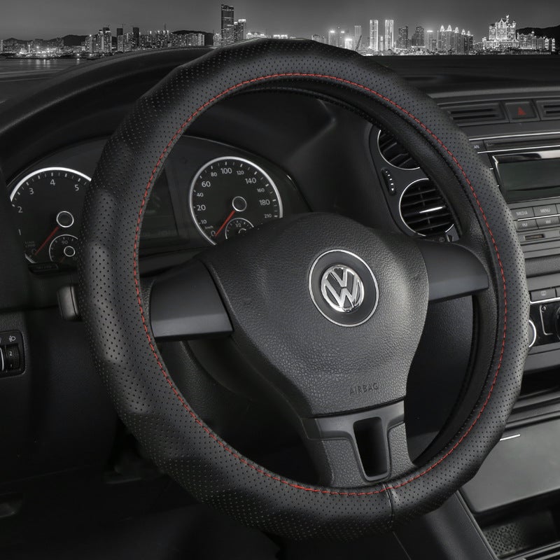 Car steering wheel cover with embossed texture for enhanced grip - Image 4