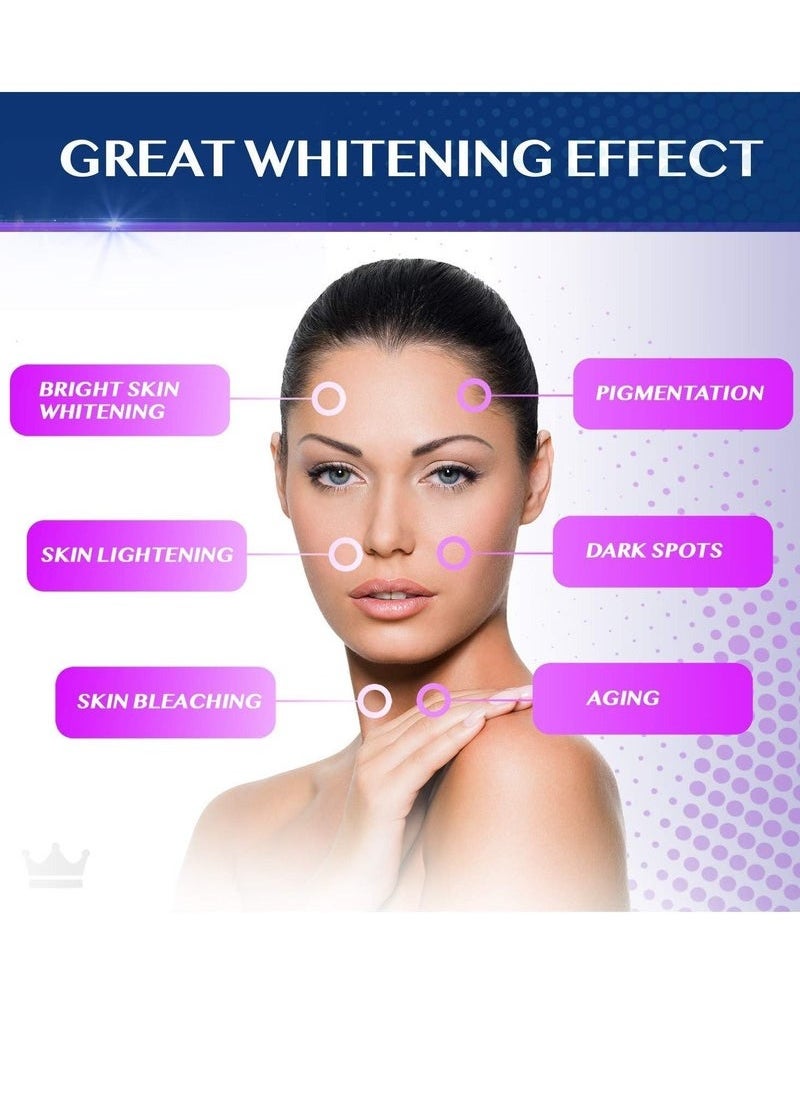 SKIN - Whitening Pills - 2 Bottles*90 Capsules 2000mg Glutathione - Effective Skin Lightening Supplement - Dark Spots, Melasma & Acne Scar Remover, Hypermentation Treatment - Anti-Aging Antioxidant - Image 1