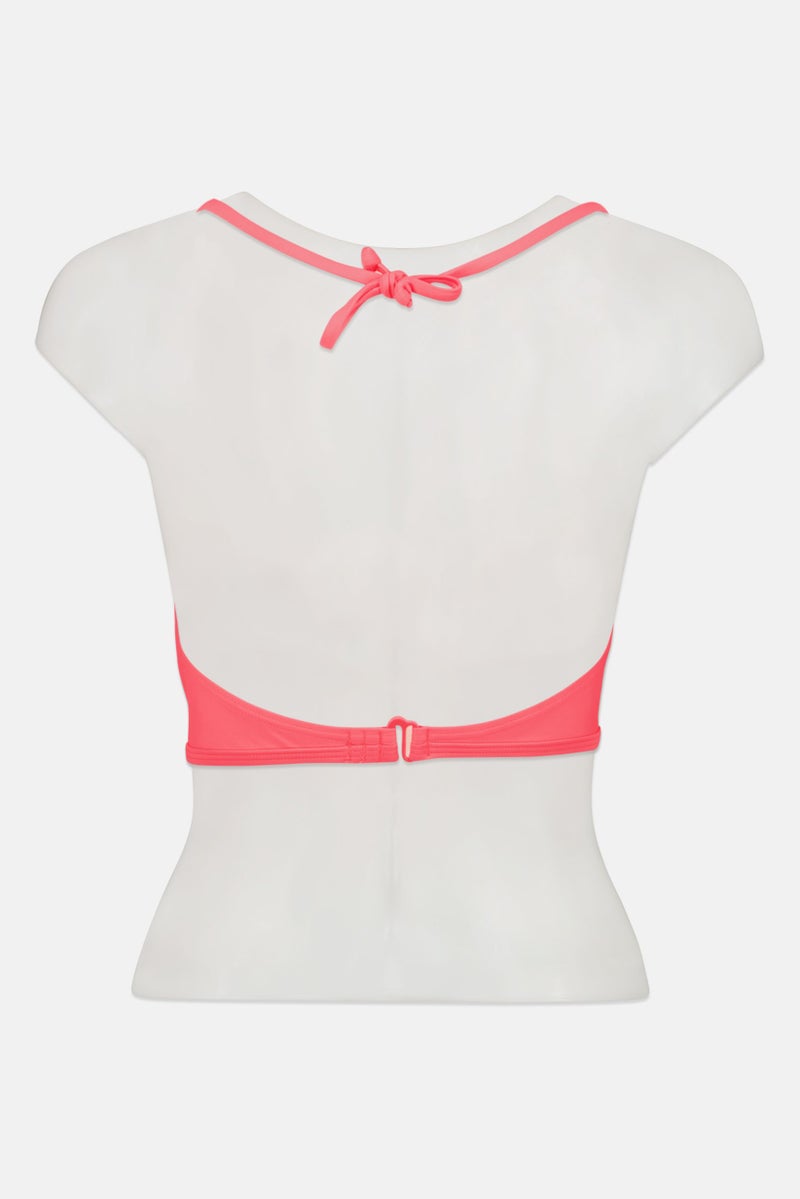 RIP CURL صدرية مبطنة مطوية للنساء، وردي - Image 2