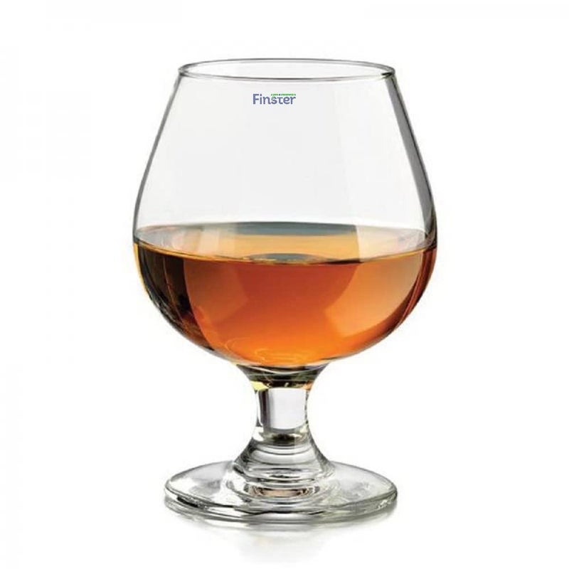 FINSTER Crystal Brandy Wine Glass Set of 6 Premium Ideal for Premium Red White Wine Glasses 190ml - Image 2