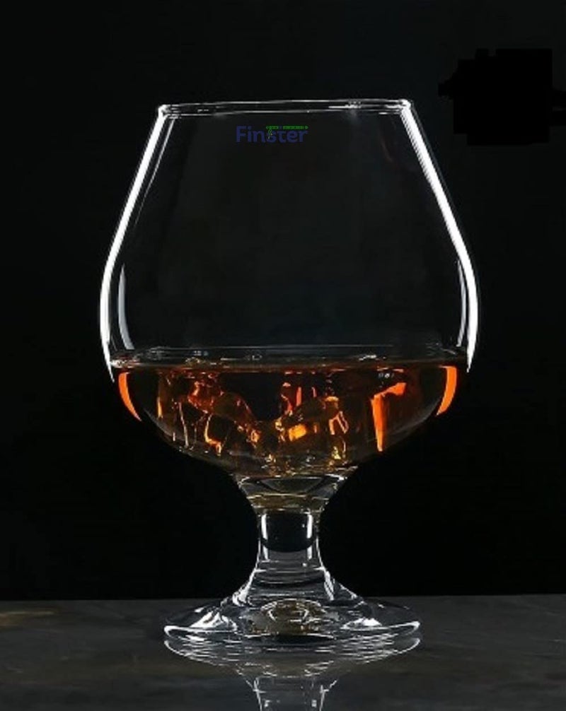 FINSTER Crystal Brandy Wine Glass Set of 6 Premium Ideal for Premium Red White Wine Glasses 190ml - Image 5