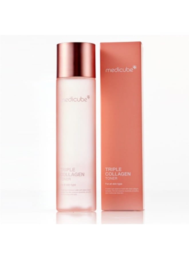 Medicube Medicube Triple Collagen Toner - Hydrolyzed, Atelo, & Soluble Collagen for Deep Hydration & Plump Skin - Fast-Absorbing Formula for All-Day Suppleness, Korean Skincare  - Image 2