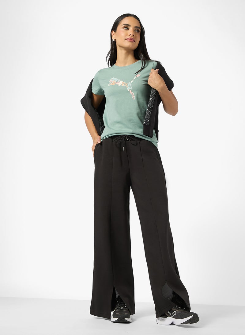 PUMA Graphics Floral Cat Logo T-Shirt - Image 4