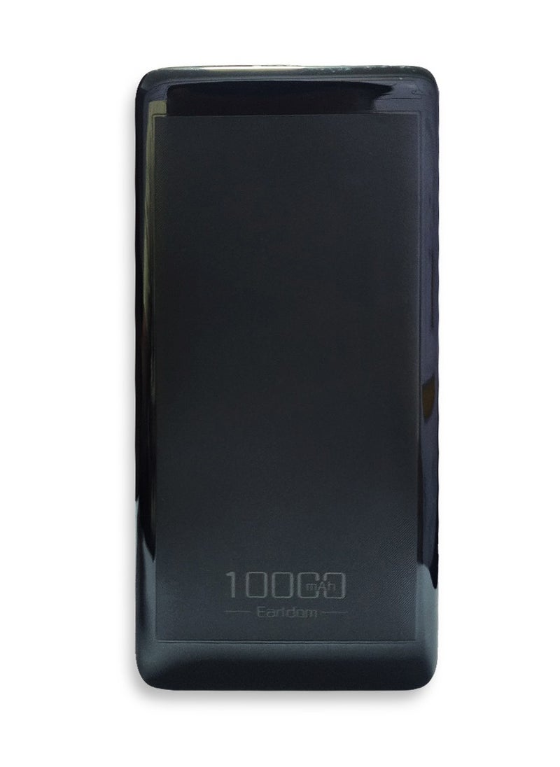 Earldom - Power Bank 10000mAh with USB Output Fast Charging ,  Black - PB39 - Image 1