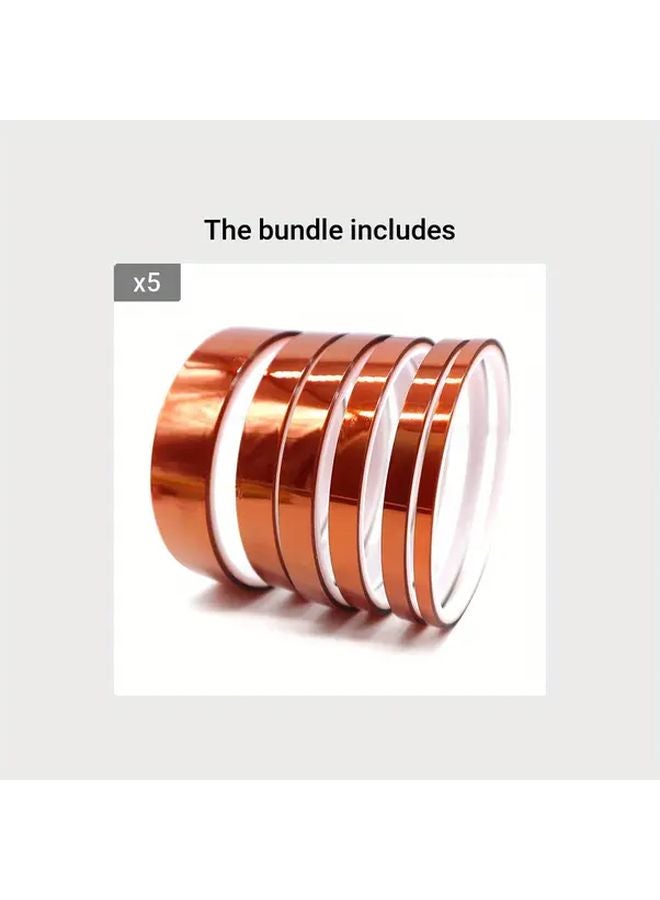 6 Sizes High Temperature Resistant Polyimide Tape 10m Each For PCB Circuit Board - Image 1