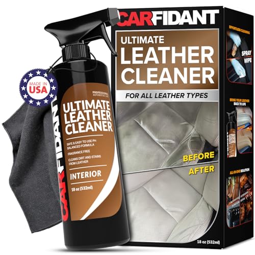 Carfidant Ultimate Leather Cleaner & Stain Remover for Cars - Cleans and Restores Seats, Coach, Purses, Handbags, Furniture, Shoe, Boot, Sofa and Interior - Image 1