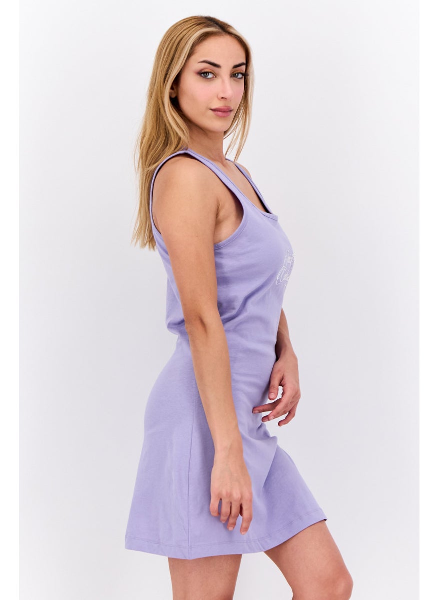 Juicy Couture Women Graphic Print Mini Dress, Lilac  - Image 3