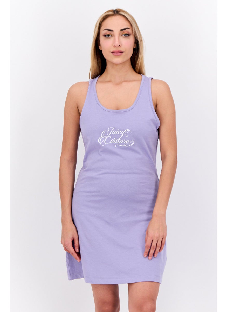 Juicy Couture Women Graphic Print Mini Dress, Lilac  - Image 1