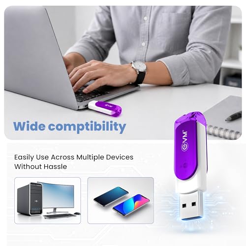 EVM EnStick 128GB USB 3.2 Gen 1 High-Speed Pendrive | Superfast 200MB/s Read | Premium Durable Metal Body | Plug & Play Laptop Desktop Smart TV Car Stereo| 10 Years Warranty (EVMPDA3.2/128GB) - Image 5