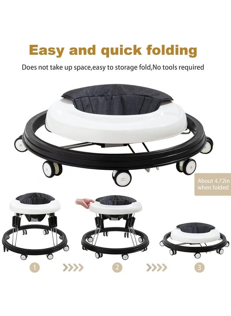 جونيس مشاية أطفال ، مشاية أطفال قابلة للطي قابل للتعديل ، مشاة متعددة الوظائف مضادة للانقلاب ، 9 ارتفاعات قابلة للتعديل - Image 2