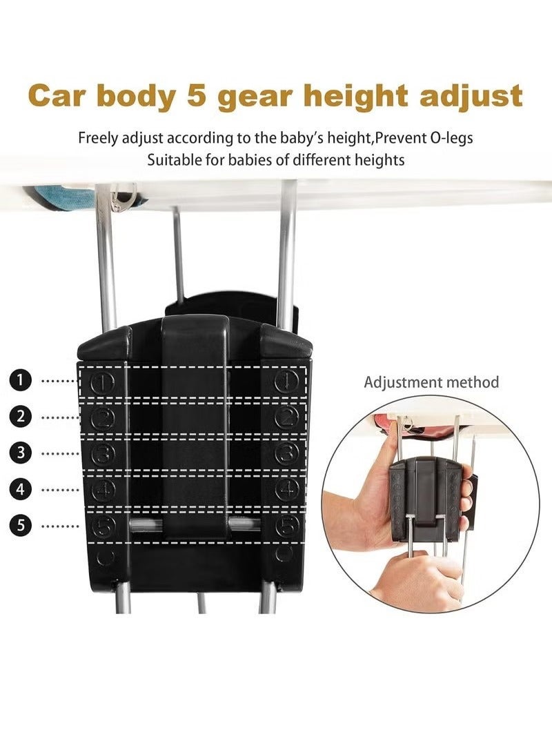 جونيس مشاية أطفال ، مشاية أطفال قابلة للطي قابل للتعديل ، مشاة متعددة الوظائف مضادة للانقلاب ، 9 ارتفاعات قابلة للتعديل - Image 4