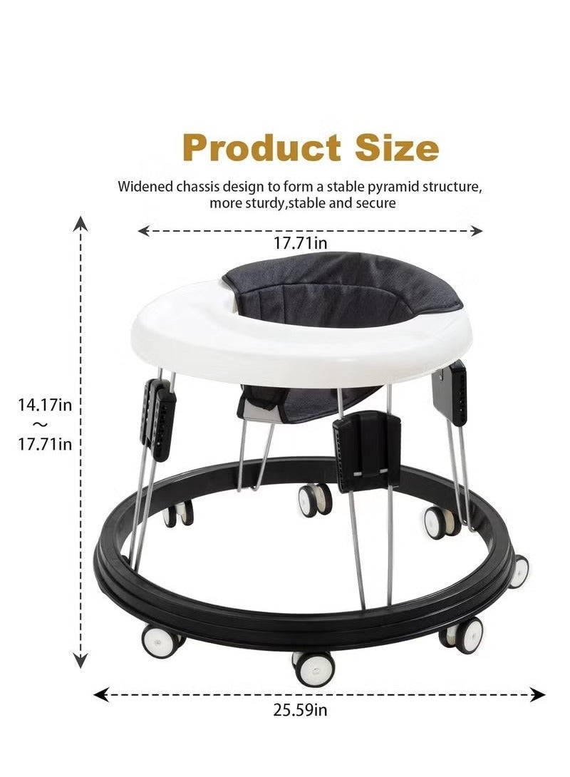 جونيس مشاية أطفال ، مشاية أطفال قابلة للطي قابل للتعديل ، مشاة متعددة الوظائف مضادة للانقلاب ، 9 ارتفاعات قابلة للتعديل - Image 3