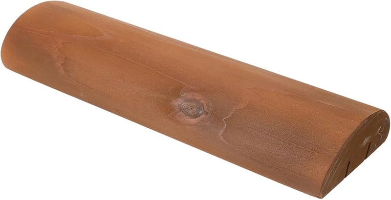 Solid Wood Neck Pillow Ergonomic Design for Cervical Support Relaxation Sauna Rooms Natural Material - Image 1