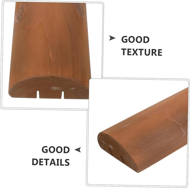 Solid Wood Neck Pillow Ergonomic Design for Cervical Support Relaxation Sauna Rooms Natural Material - Image 5