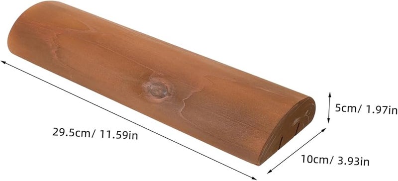 Solid Wood Neck Pillow Ergonomic Design for Cervical Support Relaxation Sauna Rooms Natural Material - Image 3