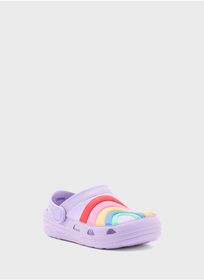 Marks & Spencer - Kids' Rainbowâ€žÂ¢ Clogs (4 Small - 13 Smal - Image 1