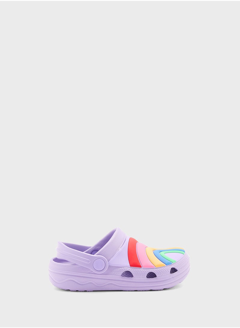Marks & Spencer - Kids' Rainbowâ€žÂ¢ Clogs (4 Small - 13 Smal - Image 1