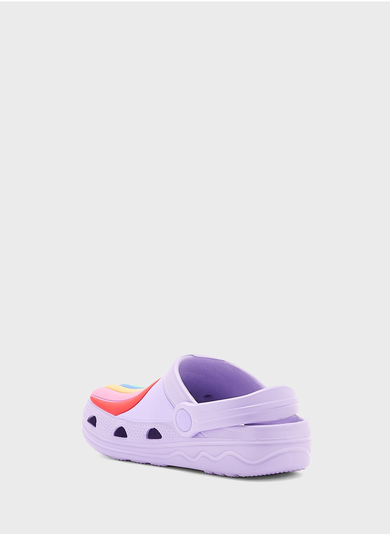 Marks & Spencer - Kids' Rainbowâ€žÂ¢ Clogs (4 Small - 13 Smal - Image 1