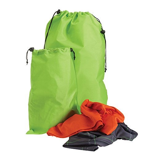 Smooth Trip Travel Laundry Bags with OdorBlocking Barrier for Wet and Dirty Clothing Set of 2 Foldable Compact Bags Fit in Luggage and Packs for Gym Clothes Shoes Bathing Suits and Baby Clothes