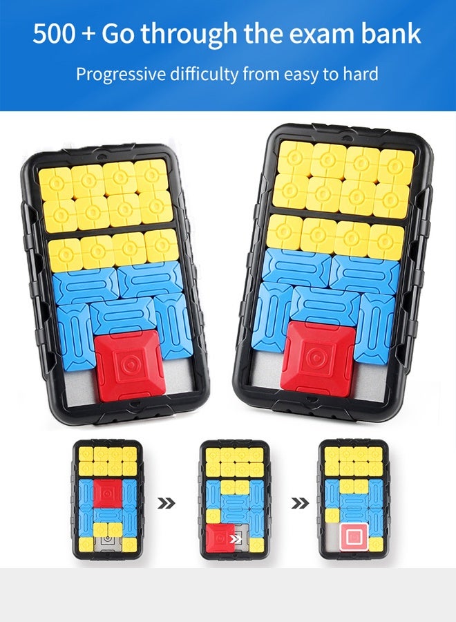 HALAMODO Super Slide Puzzle Games,500+ Leveled Up Challenge Brain Teaser Puzzles Toys,IQ Puzzles Toy,Handheld Game Toys,Learning Games for Kids,Teens,Travel Toys Birthday Gifts for Boys Girls - Image 4