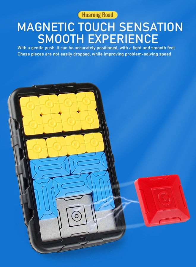 HALAMODO Super Slide Puzzle Games,500+ Leveled Up Challenge Brain Teaser Puzzles Toys,IQ Puzzles Toy,Handheld Game Toys,Learning Games for Kids,Teens,Travel Toys Birthday Gifts for Boys Girls - Image 2