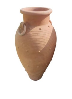 TERRACOTTA LARGE POT WITH DOTS 100 CM