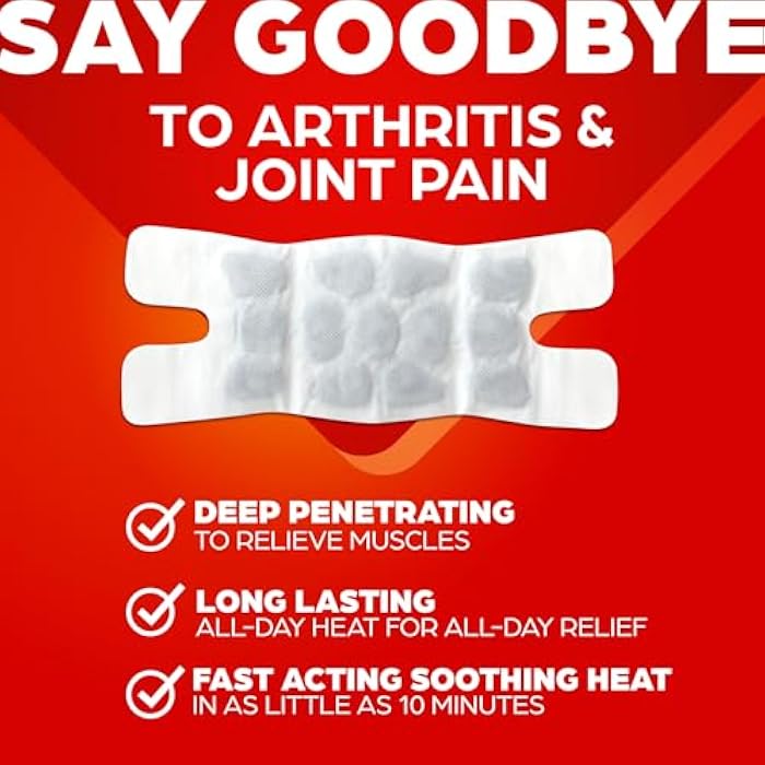ThermaCare Arthritis Heat Wraps for Joint Pain Relief - Heating Pads for Hands, Wrists, & Knees - 8-Hour Heat Therapy - Flexible, Drug-Free Heat Wraps for Daily Joint Comfort & Support - 6 Count - Image 2