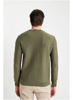 DeFacto Man Smart Casual Tricot Standart Fit Crew Neck Long Sleeve Pullover  - Image 4