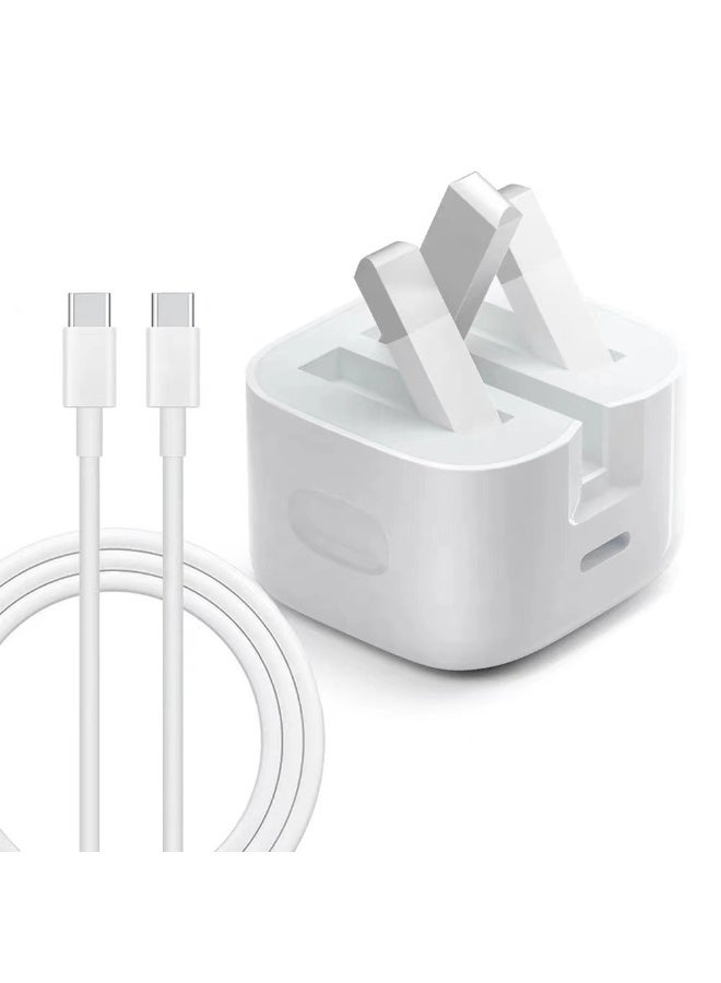 General iPhone 20W Fast Charger | USB C Wall Fast Charger Adapter with 1m USB C to Lightning Cable Compatible with iPhone 14/14 Pro/14 Pro Max/13/12/SE2020/11/XR/XS Max/X/iPad  - Image 1