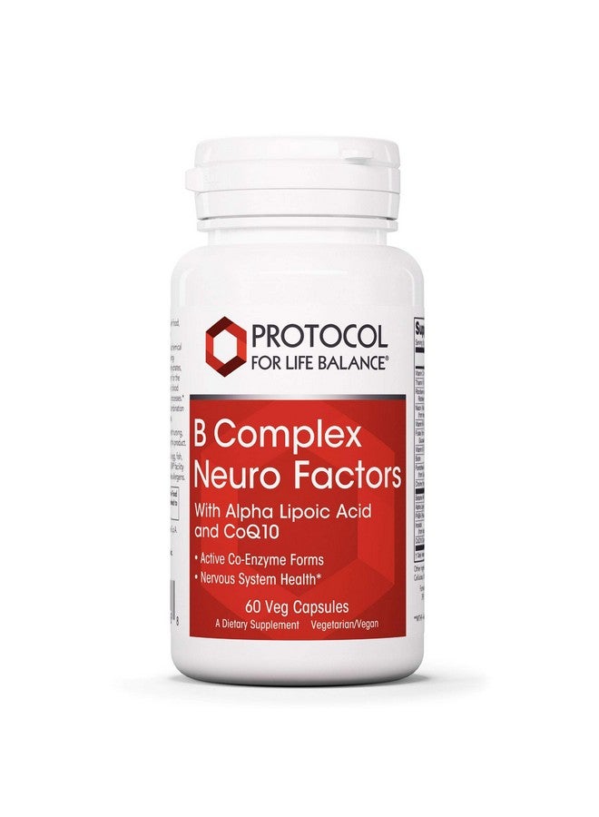Protocol For Life Balance Protocol B Complex Neuro Factors With Vitamin C Alphalipoic Acid Coq10 And More 60 Veg Caps - Image 2