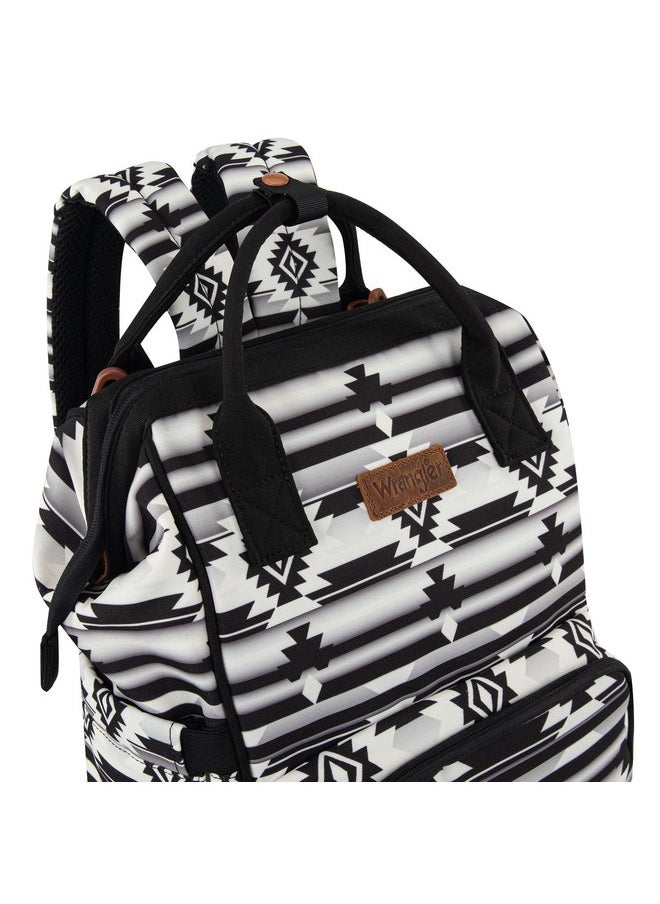 Wrangler Wrangler Aztec Backpack Organized Daypack Travel Baby Bag with Stroller Strap and Side Bottle Pockets  - Image 2