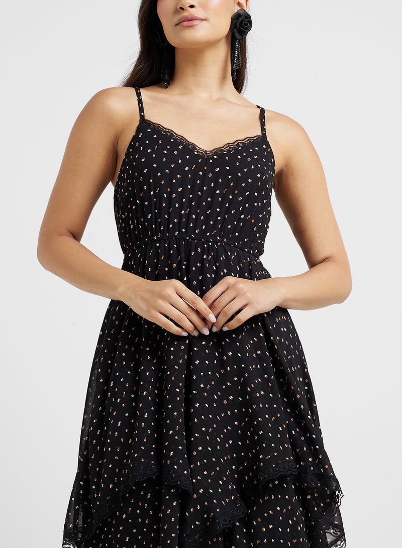 ايلا فستان ميدي منقط برباط - Image 3