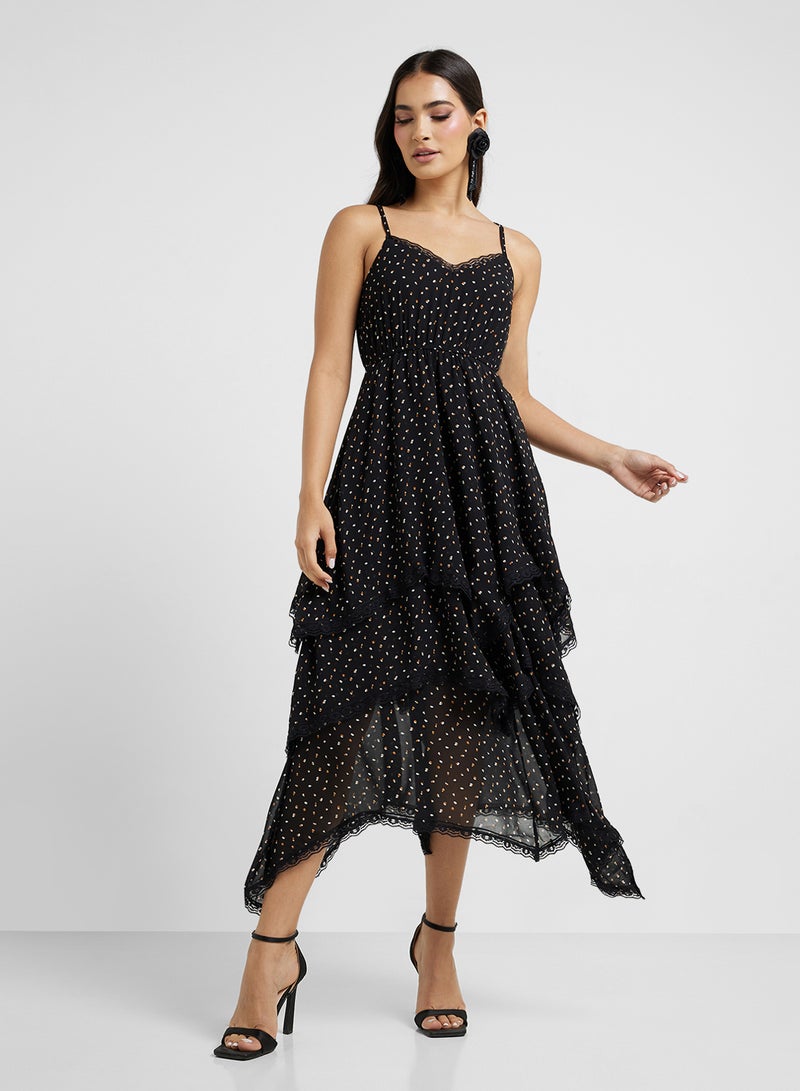 ايلا فستان ميدي منقط برباط - Image 4