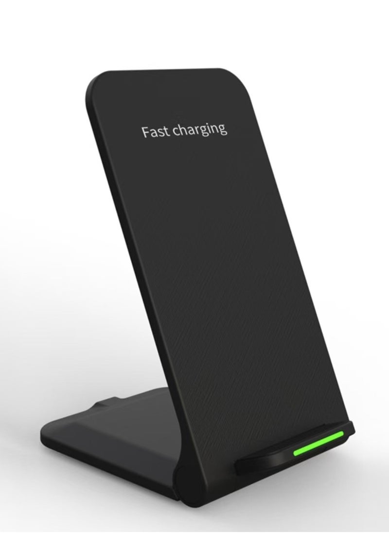 Vertical Wireless Charger Foldable Phone Desktop Stand for iPhone Samsung Huawei 15W Fast Charging