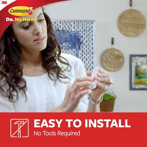 Command Hooks, Indoor Use, Organize Damage-Free, White, 20 hooks, 24 strips (17001-MPES) - Image 4