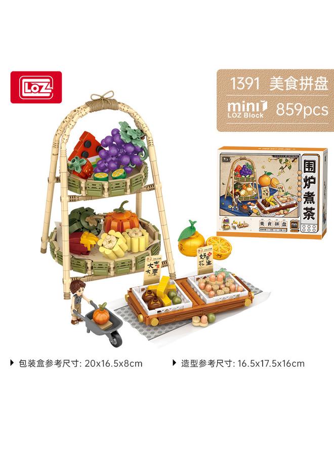 Bluejw LOZ Li Zhi Oven Tea Series Small Particles Hand Assembled Diy Ornaments Model For Birthday Gifts For Men And Women - Image 1