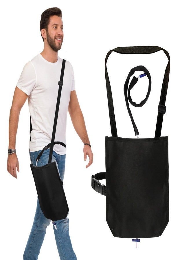 HJKEMI Urine Drainage Bag Holder Adjustable Catheter Bag Covers with Velcro Foley Catheter Tube Cover and Leg Strap Discreet Catheter Bag Holder Waterproof Urinary Drainage Bag Holder Easy Acess and Drainage - Image 1