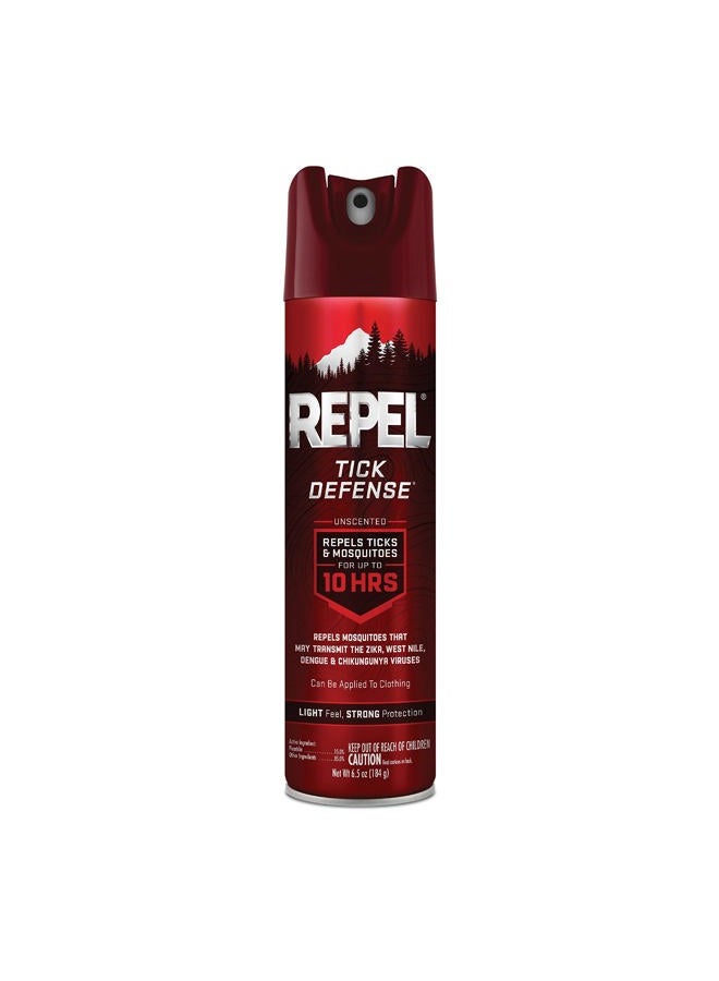 REPEL 94138 HG-94138 Tick Defense Unscented Aerosol-6.5 ounce, 6.5 oz - Image 1