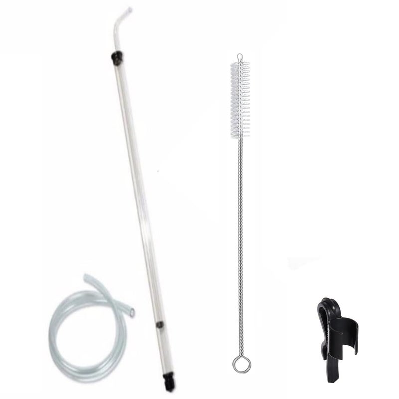 Fermtech Regular 24" Long Auto Siphon with 8 feet of Tubing & Clamp Include 30" Brush - Image 1