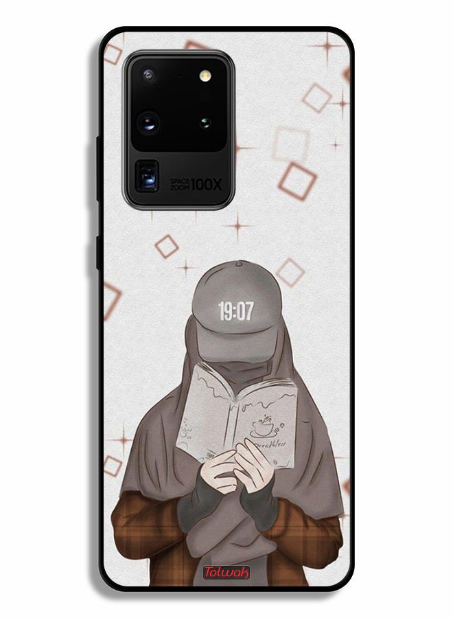 Tolwak Samsung Galaxy S20 Ultra Protective Case Cover Girl Reading Art - Image 2