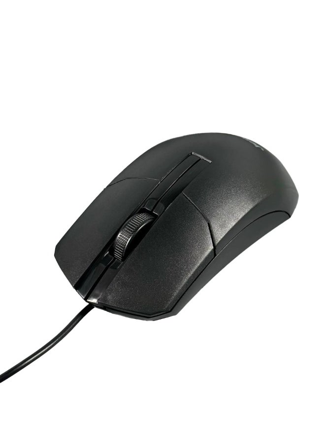 Wired Keyboard and Mouse Set G18 , Lightweight and Stylish Silent Button Keyboard, 1.35m USB Cable, Ergonomically Designed 3D Mouse 800 DPI for Precision and Smooth Control, Suitable for Work, Study, and Light Gaming