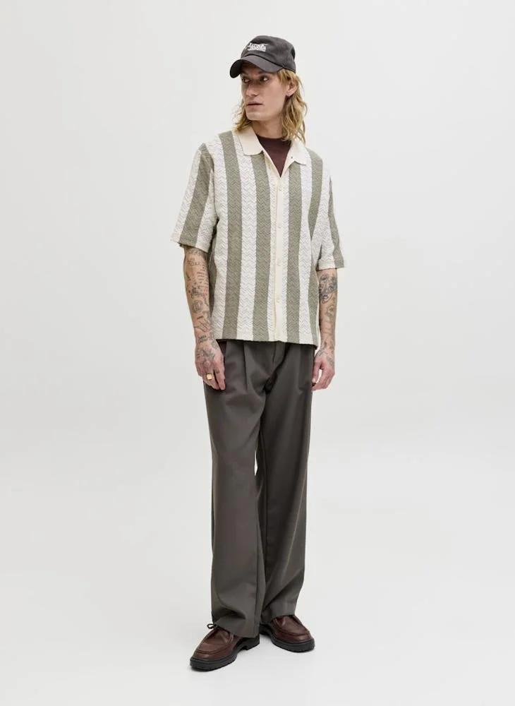 JACK & JONES  Striped Knitted Polo for Men | Best Price UAE