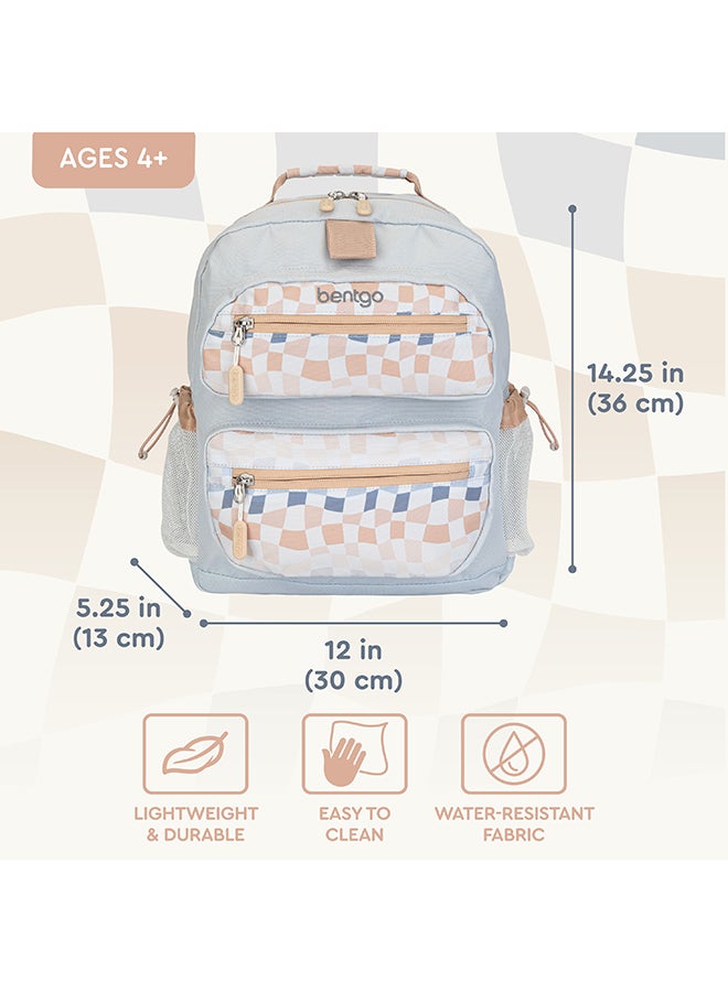 Bentgo Kids Whimsy & Wonder Backpack - Checker Gradient - Image 3