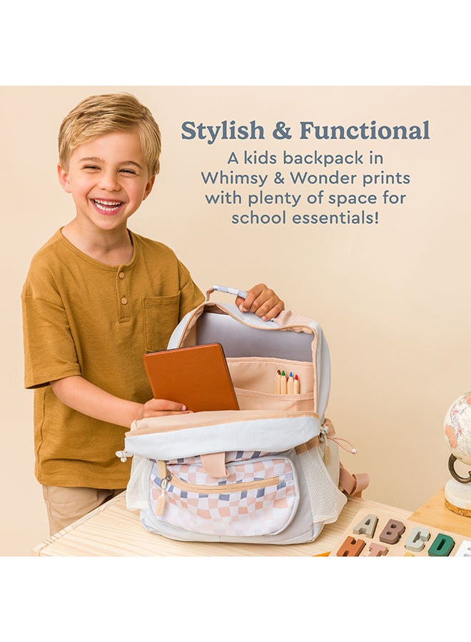 Bentgo Kids Whimsy & Wonder Backpack - Checker Gradient - Image 5