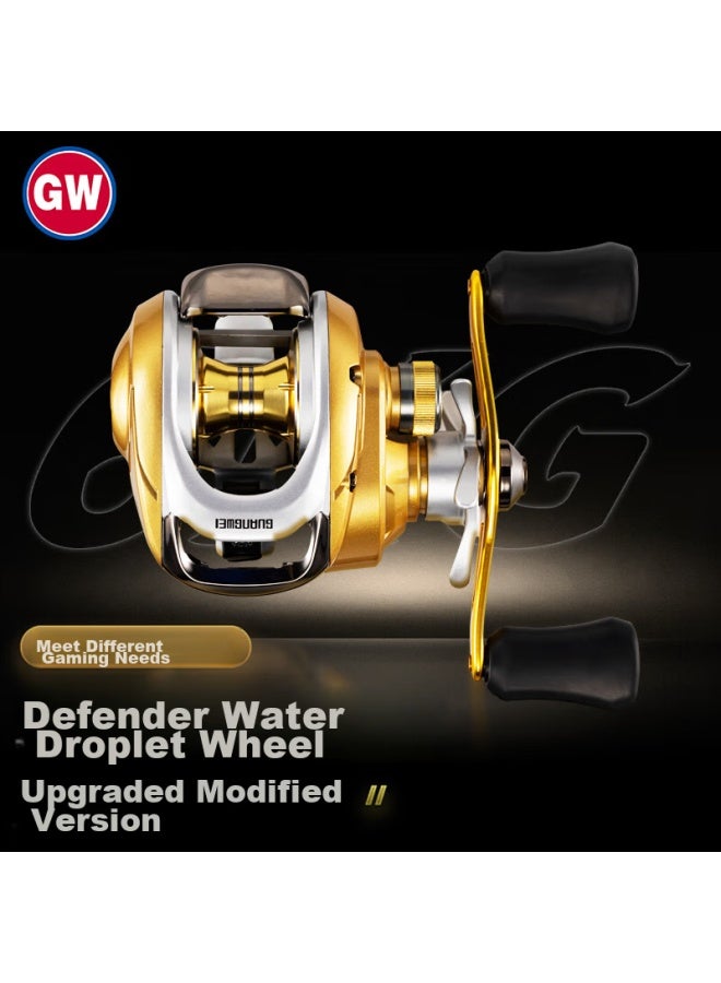 Gw Fishing Reel Right-handed 11+1 Spool, Hanluo Water Drop Reel Modification, Second Generation Micro Reel, Black Sea Fishing Reel, Fishing Tackle - Image 1