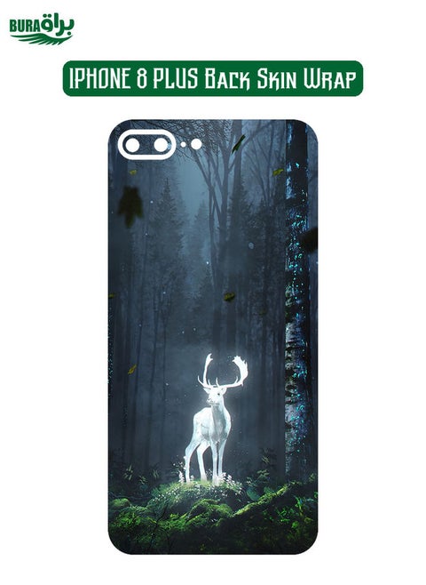 iPhone 8 Plus Back Skin Wrap Premium Ultra-Thin Back Skin Wrap Full Mobile Protector Sticker for Enhanced Grip & Scratch Protection (Not a Case)
